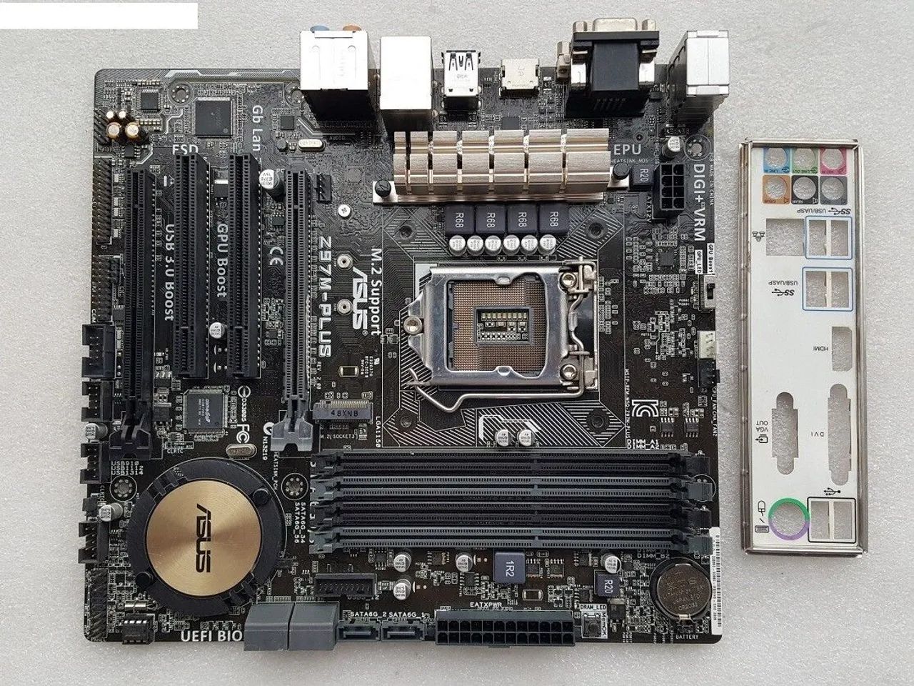 Asus z97m plus +processador i5 4690