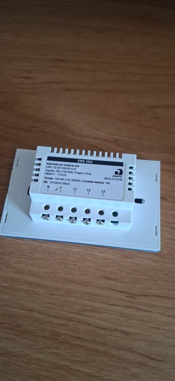 Interruptor Inteligente Wi-Fi Intelbras 3 Teclas (EWS 1003) - Compatível Alexa/Google - Foto 2