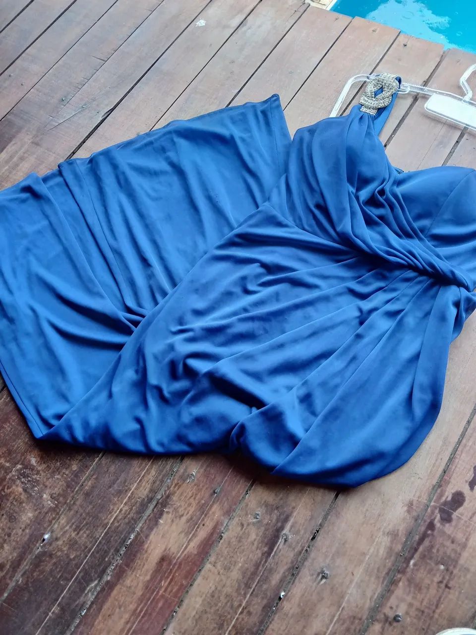 Vestido de gesta azul  - Foto 4