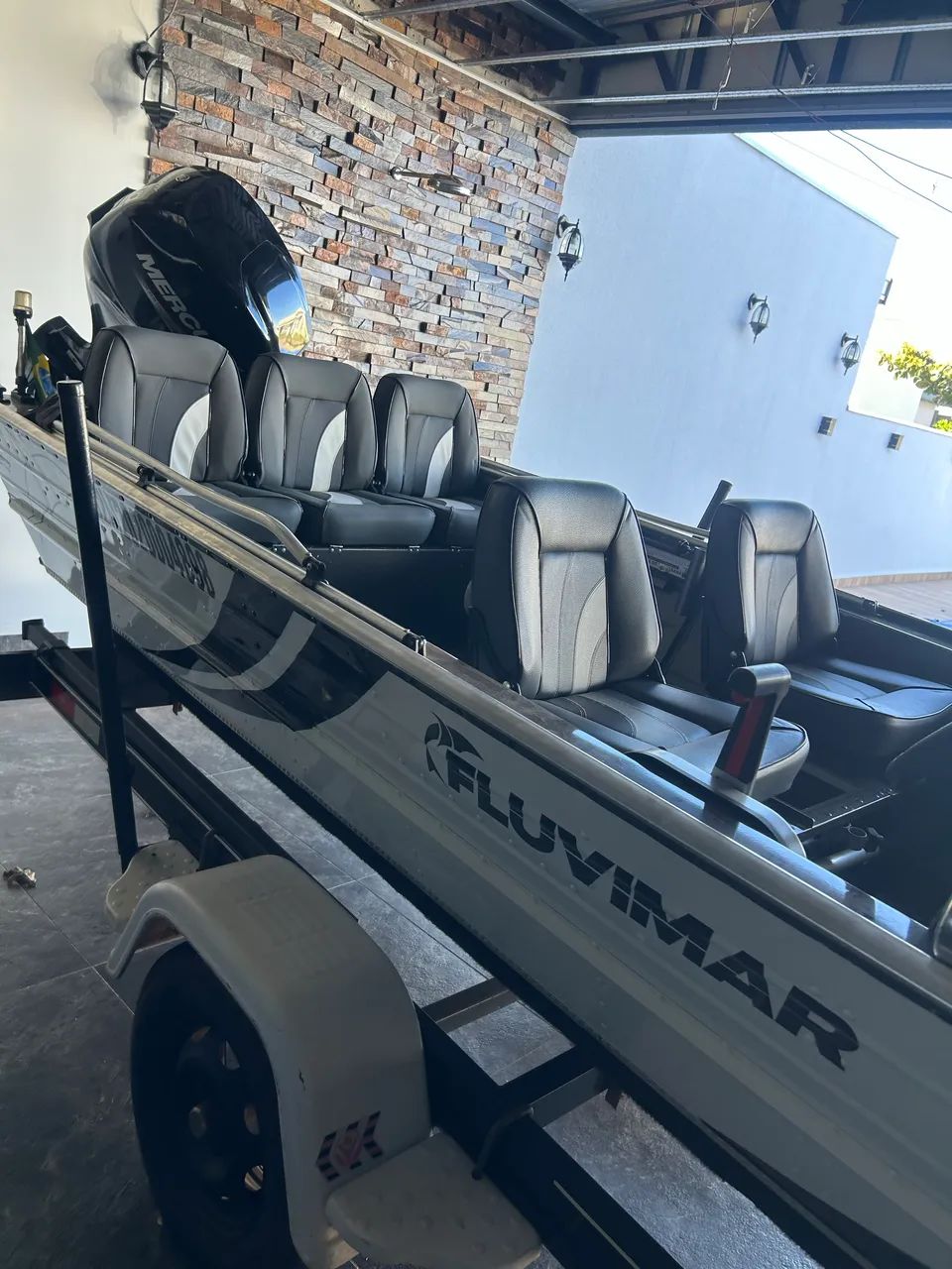 VENDO LANCHA FLUVIMAR E MOTOR 40 MERCURY 4 TEMPO - CONJUNTO 2020 - Foto 3