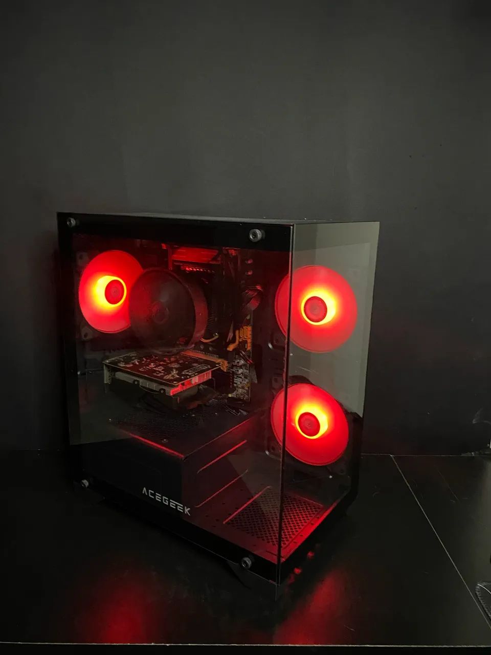 PC GAMER 2680v4 PRETO 16gb RAM RX 580 8GB SSD 256GB FAÇO ENTREGA - Foto 2