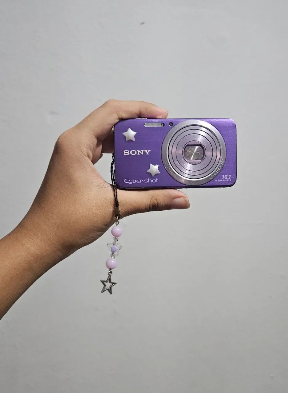 Sony Cyber-shot DSC-W570 Roxa (acompanha acessorios) - Câmeras e