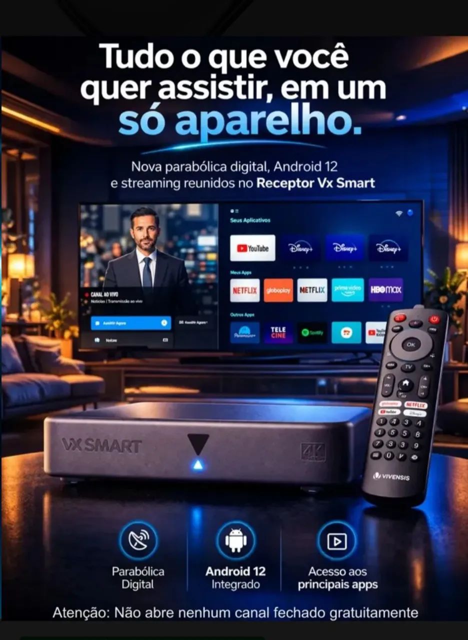 Nova parabólica+Streaming  - Foto 4