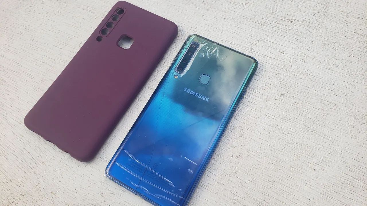 Galaxy a9 2018 placa mãe funcionando