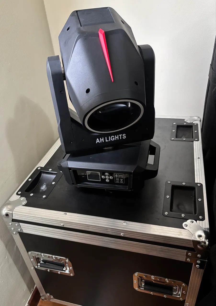 04 Moving head 9r com borda de led na case - Foto 4