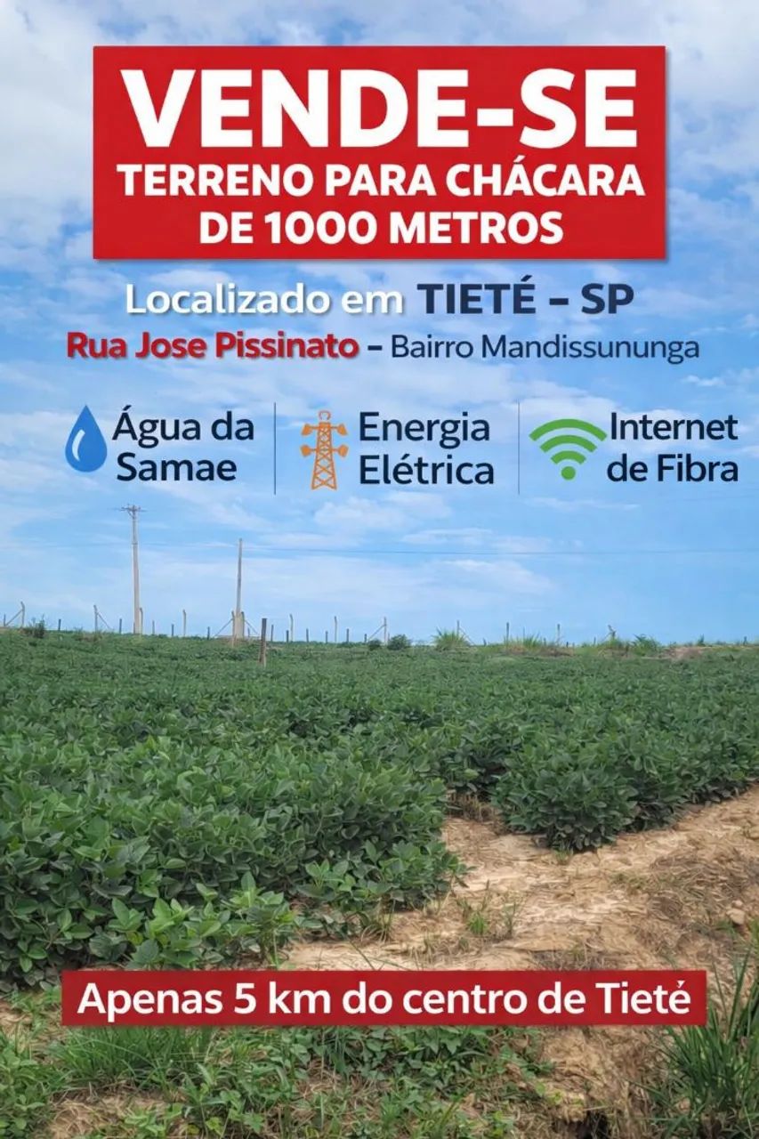 Terreno para chacara em Tiete - SP  - Foto 4