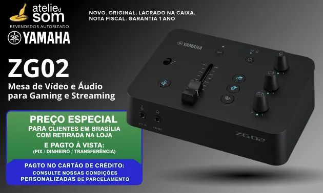 ZG02 YAMAHA Mesa de Vídeo e Áudio para Gaming e Streaming Original
