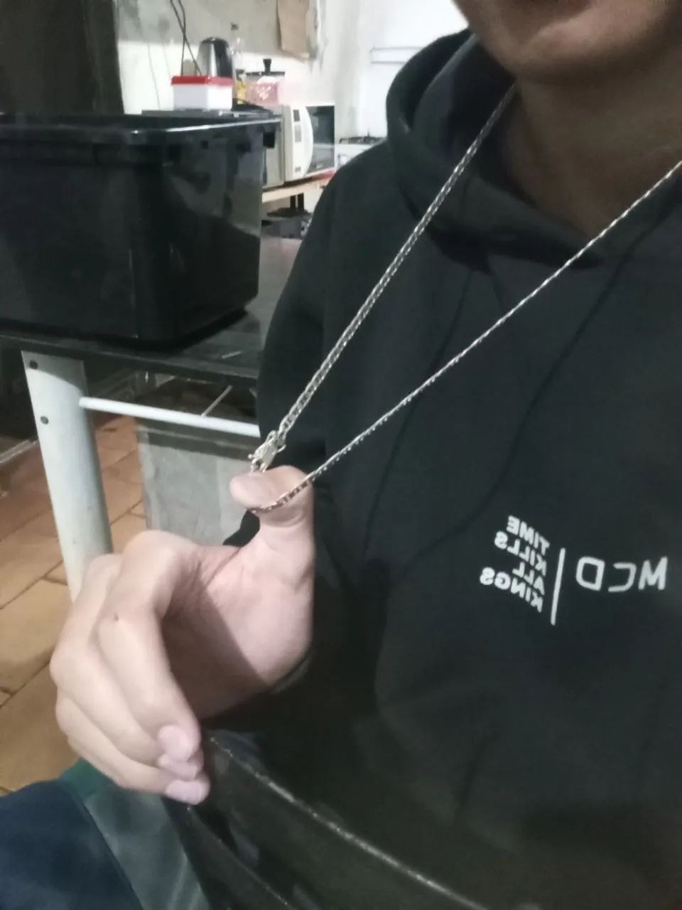 Corrente de prata legítima 925 + pulseira  - Foto 2