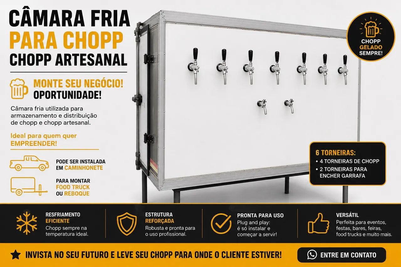 CÂMARA FRIA PARA CHOPP