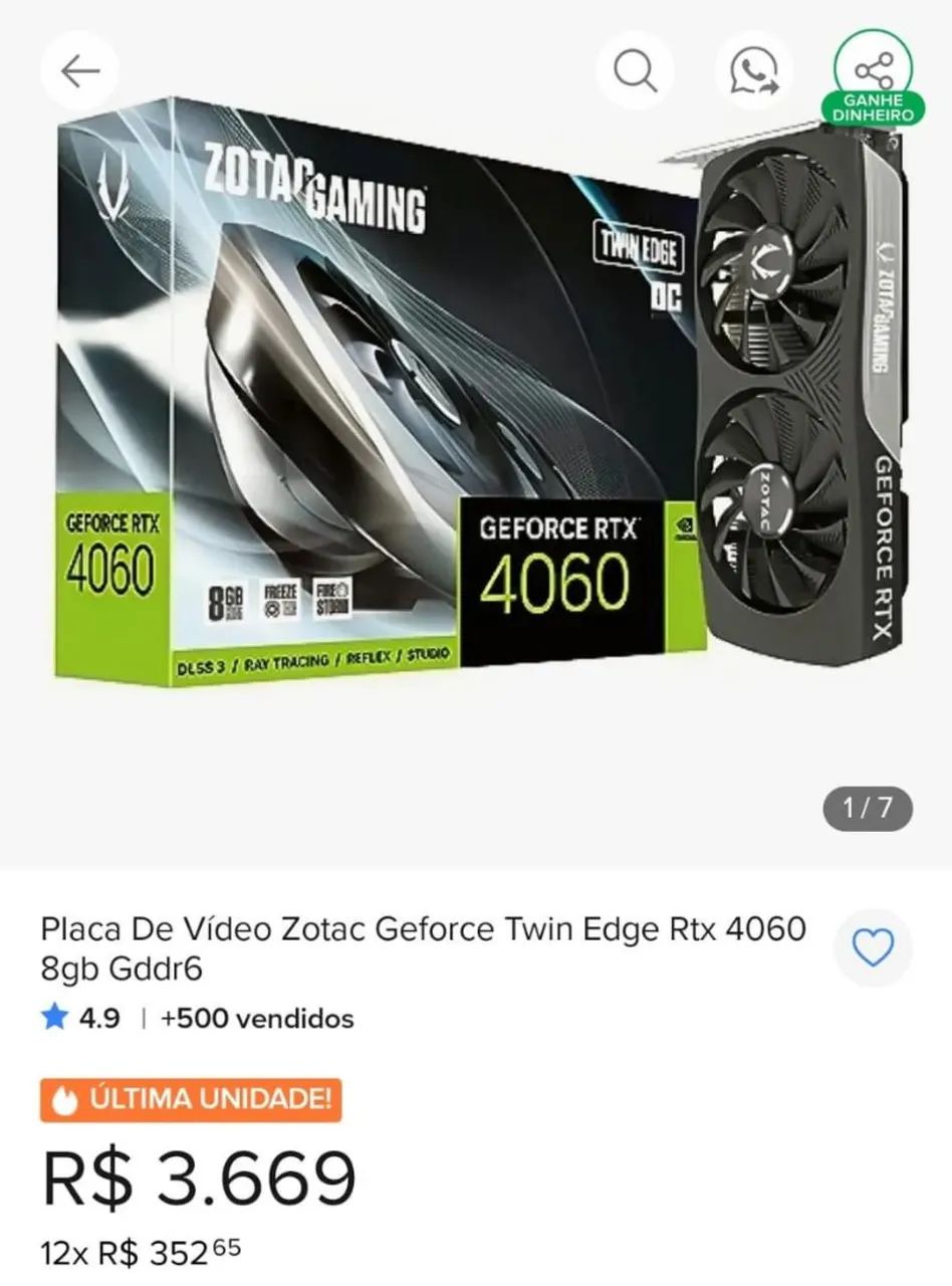 Placa de vídeo zotac - Foto 5