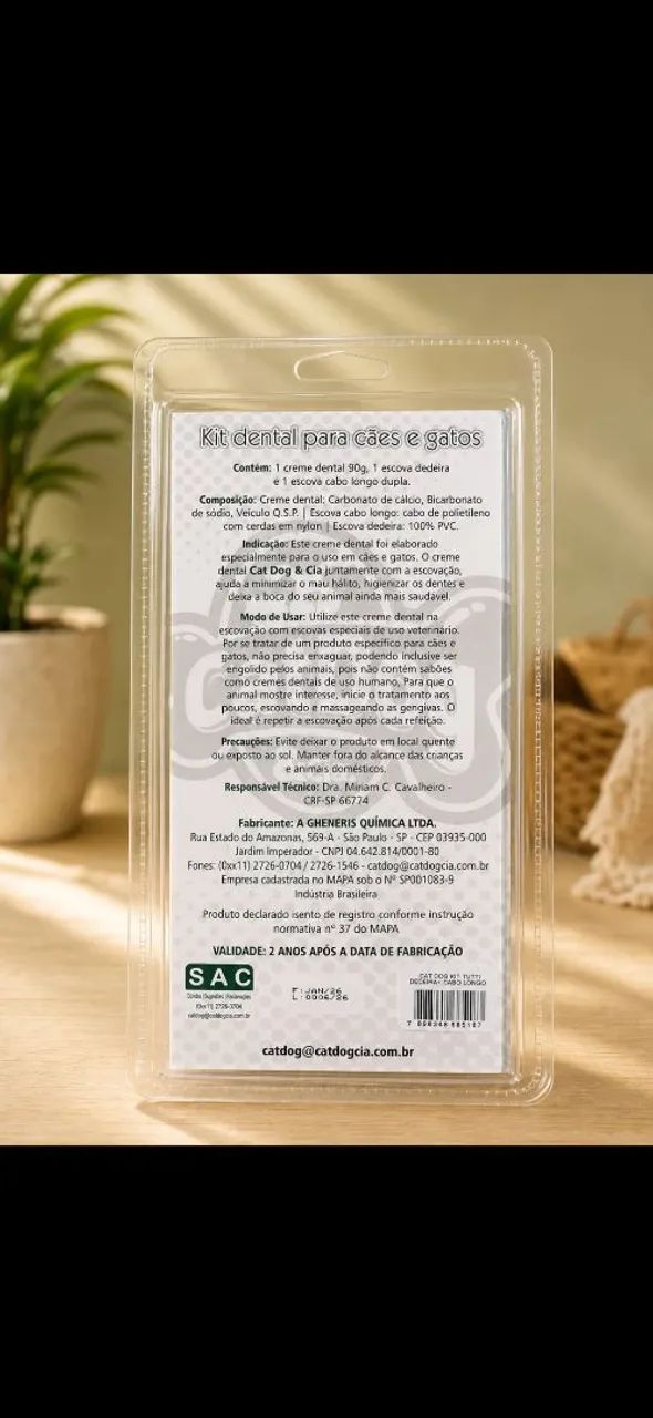 Kit higiene bucal para pet (cães e gatos ) - Foto 2