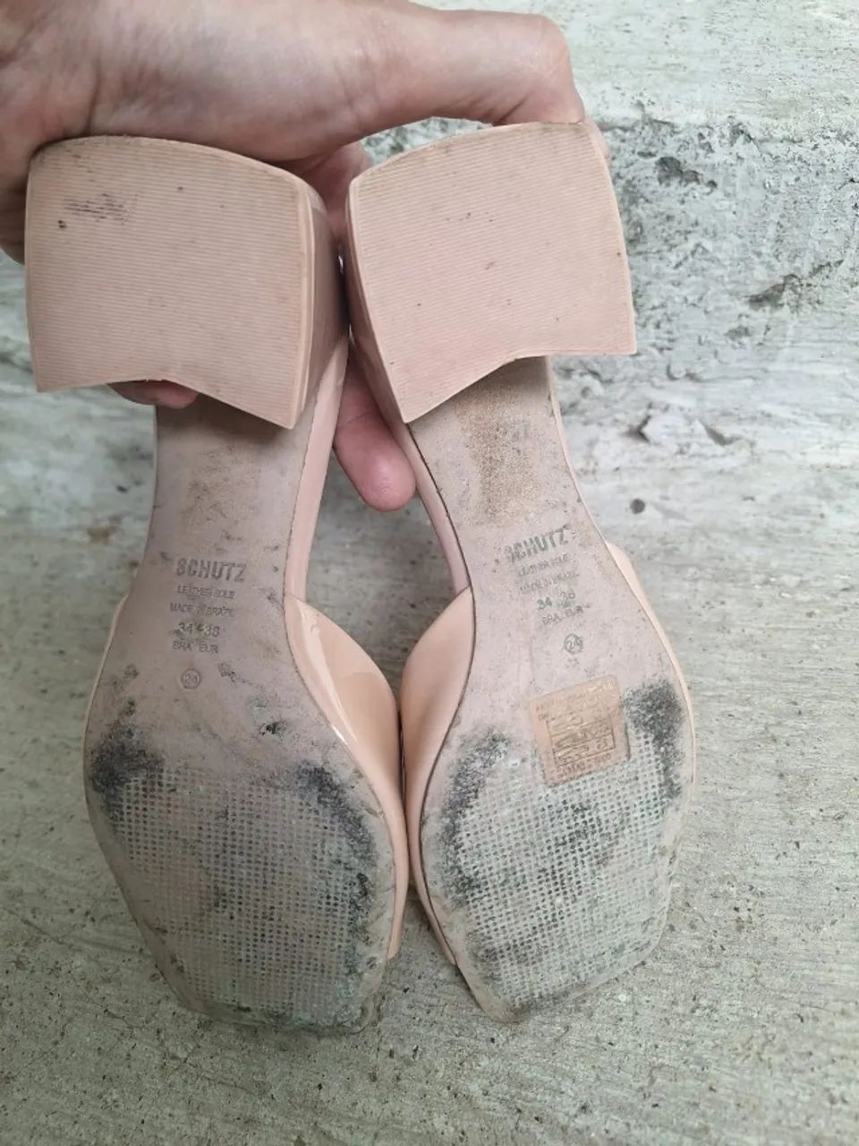 tamanco schutz mule nude 34 - Foto 5
