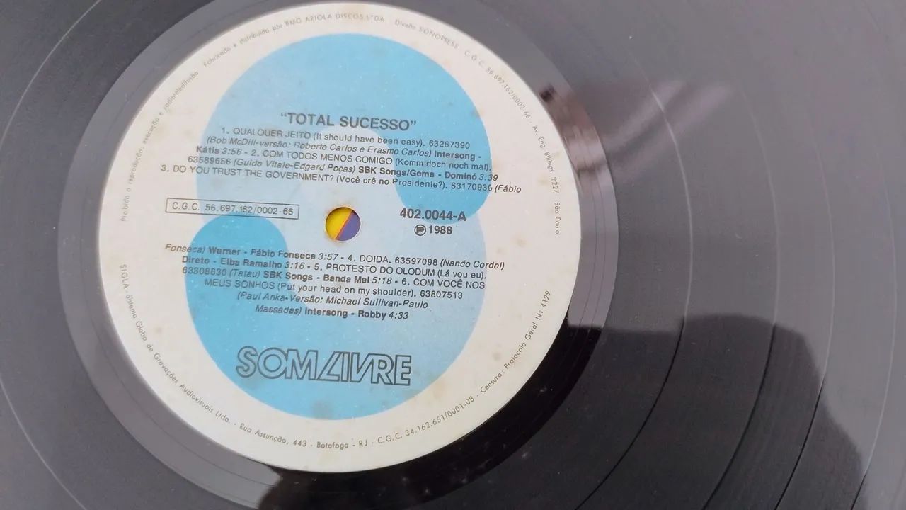 Disco Vinil Sucesso Total  1988 - Foto 4