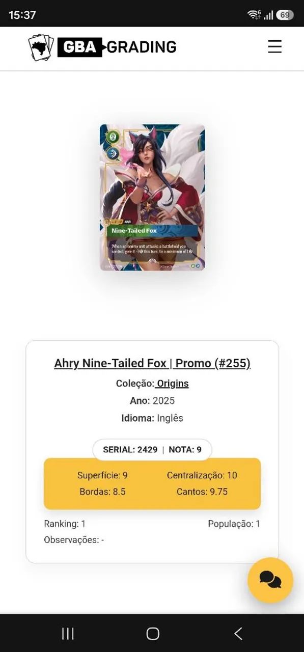 Riftbound Ahri Promo GBA9