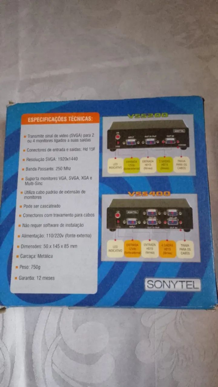 Distribuidor de sinal VGA novo - Foto 2