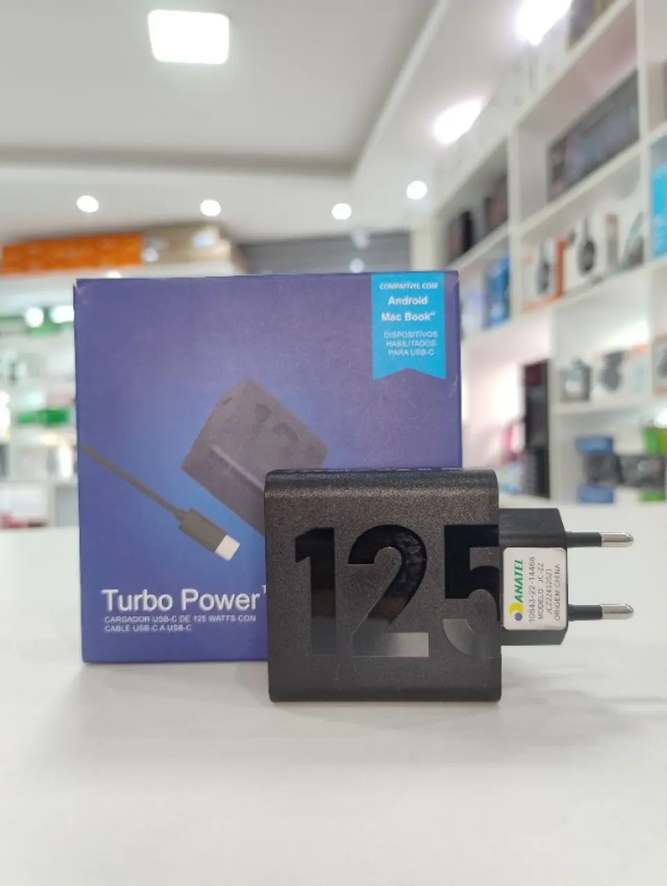 Carregador Turbo 125W USB-C Com Cabo Tipo C - Foto 4