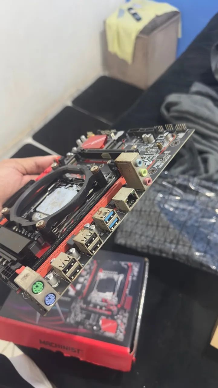 Kit placa mãe RS9 + Xeon 2640v com over + cpu fan  - Foto 4