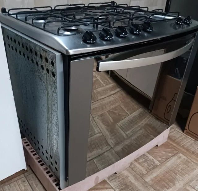 Fogão de embutir 5 bocas e forno funcionando - Foto 6