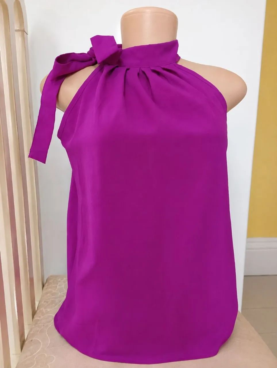 Blusa Regata gola alta Roxa  - seminova - Foto 3