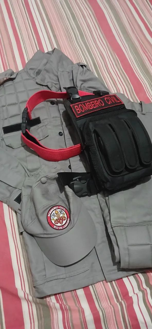 Uniforme de bombeiro civil completo 