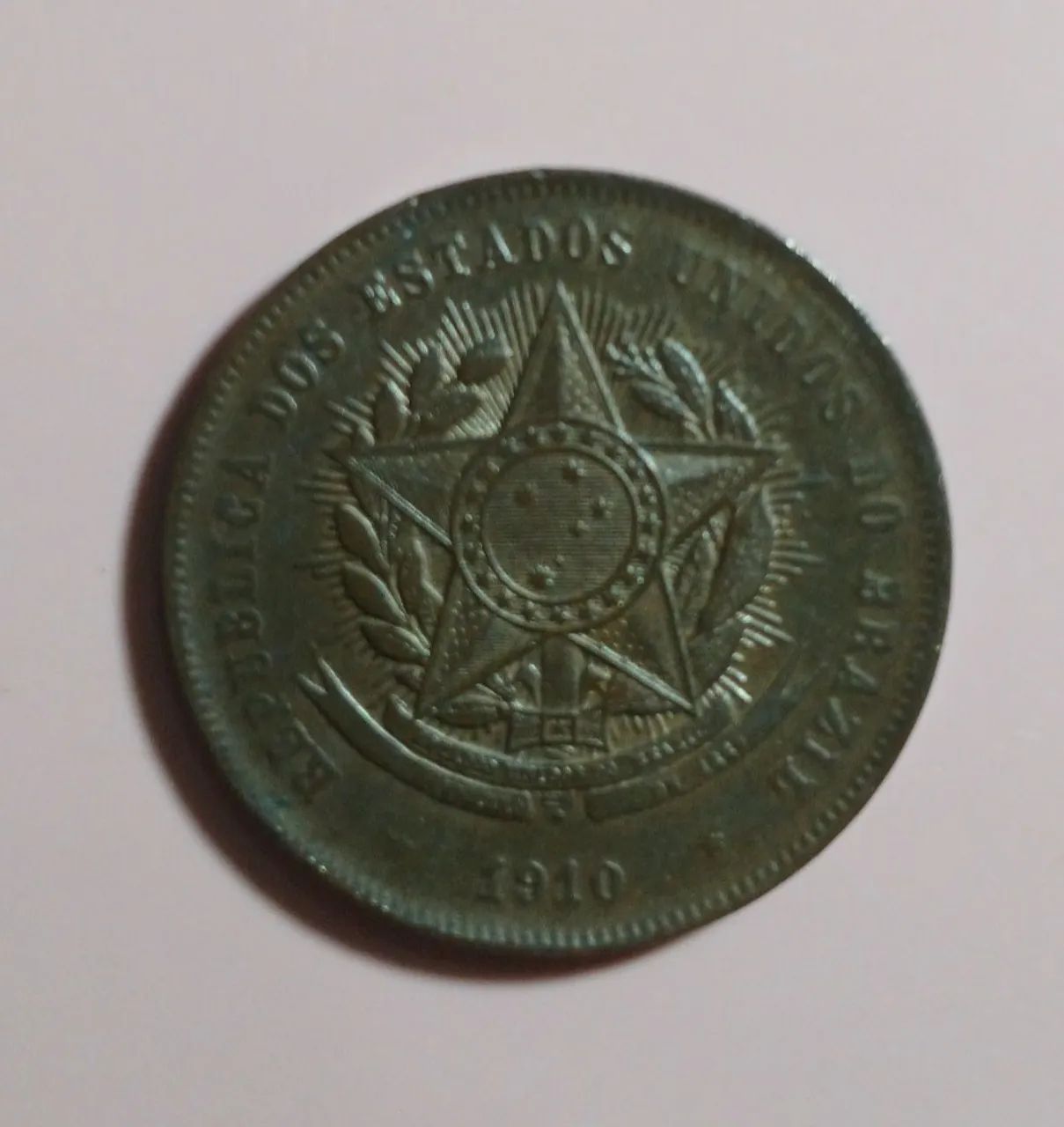 Moeda 20 Réis ano 1.910 - Foto 2