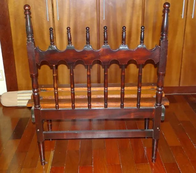 Banco de madeira imbuia - artesanal - Foto 2