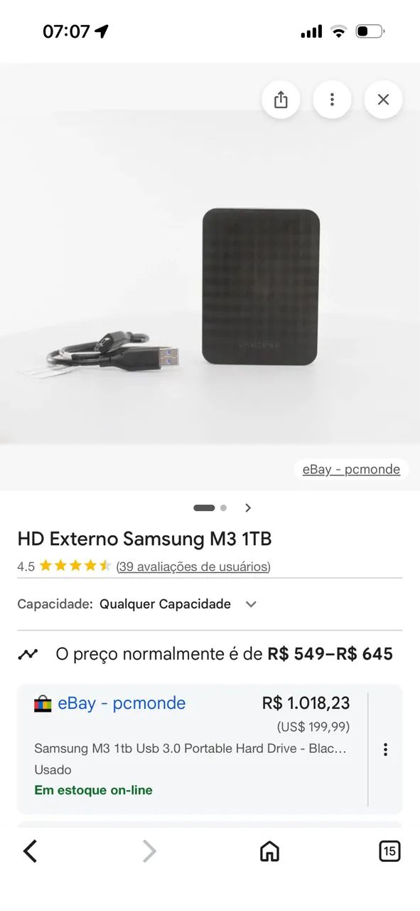 HD 1TB Samsung  - Foto 2