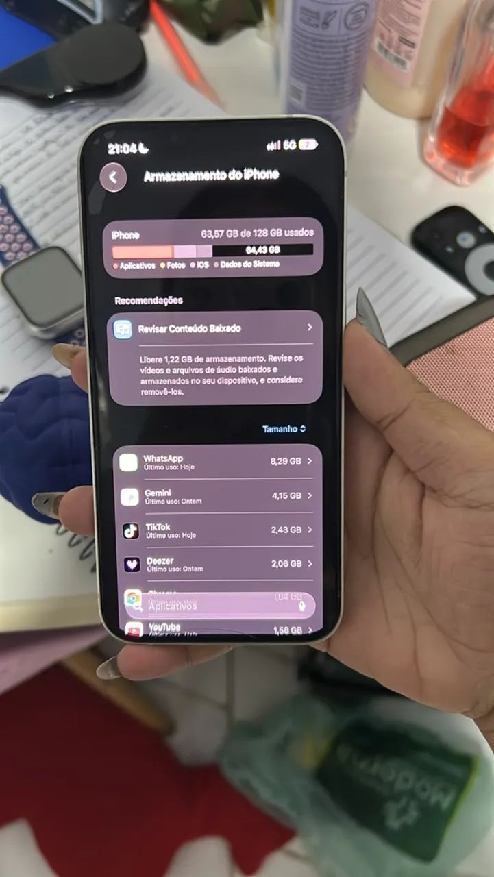iPhone 13 branco de 128GB - Foto 5