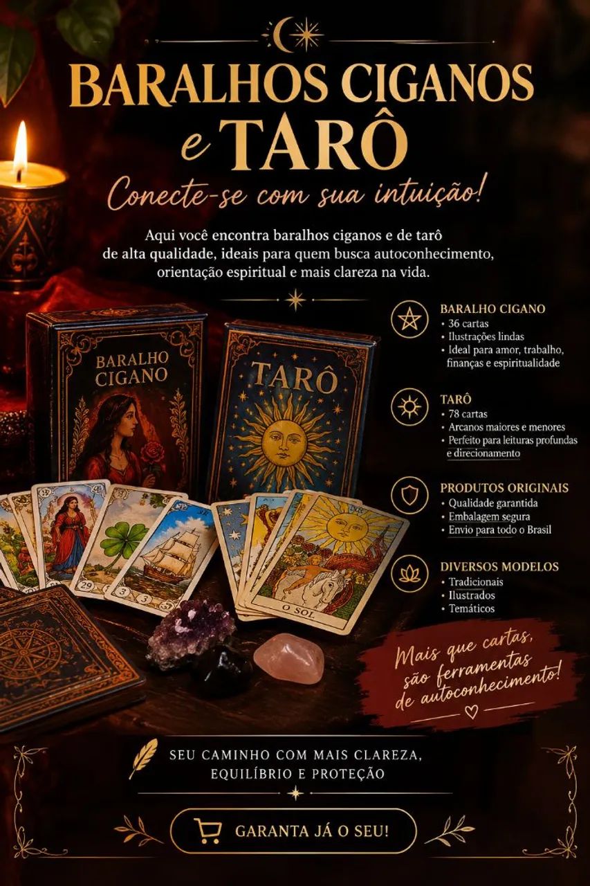 Baralho cigano Tarô de wite 