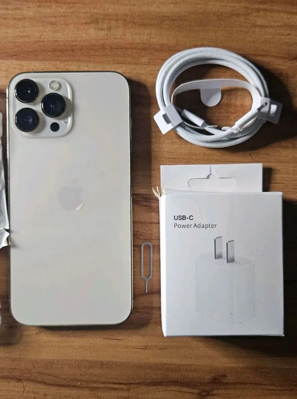 iphone 13 pro max dourado 128gb + carregador