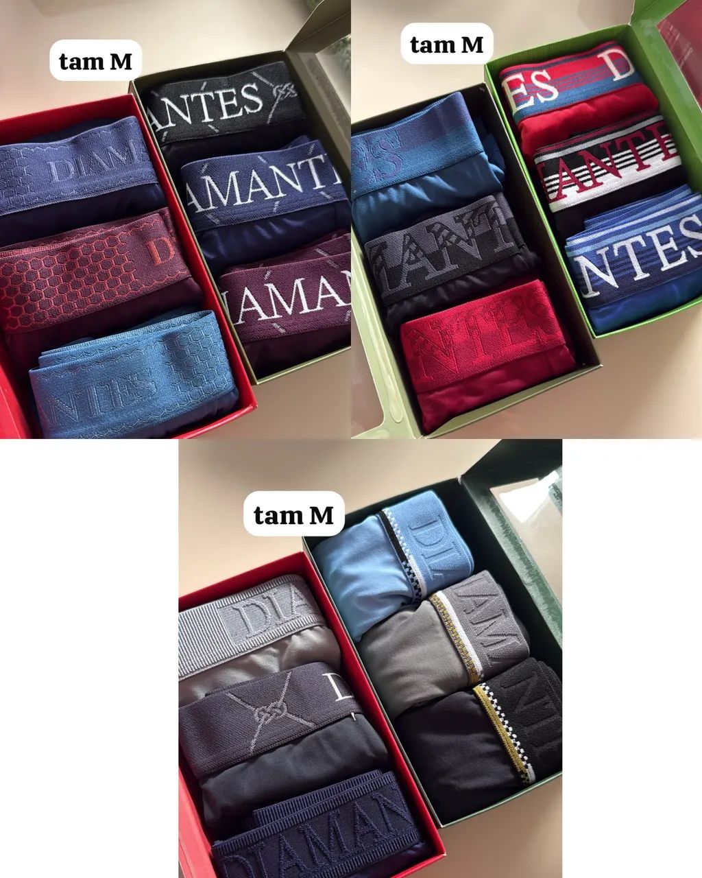 cueca box diamantes lingerie 