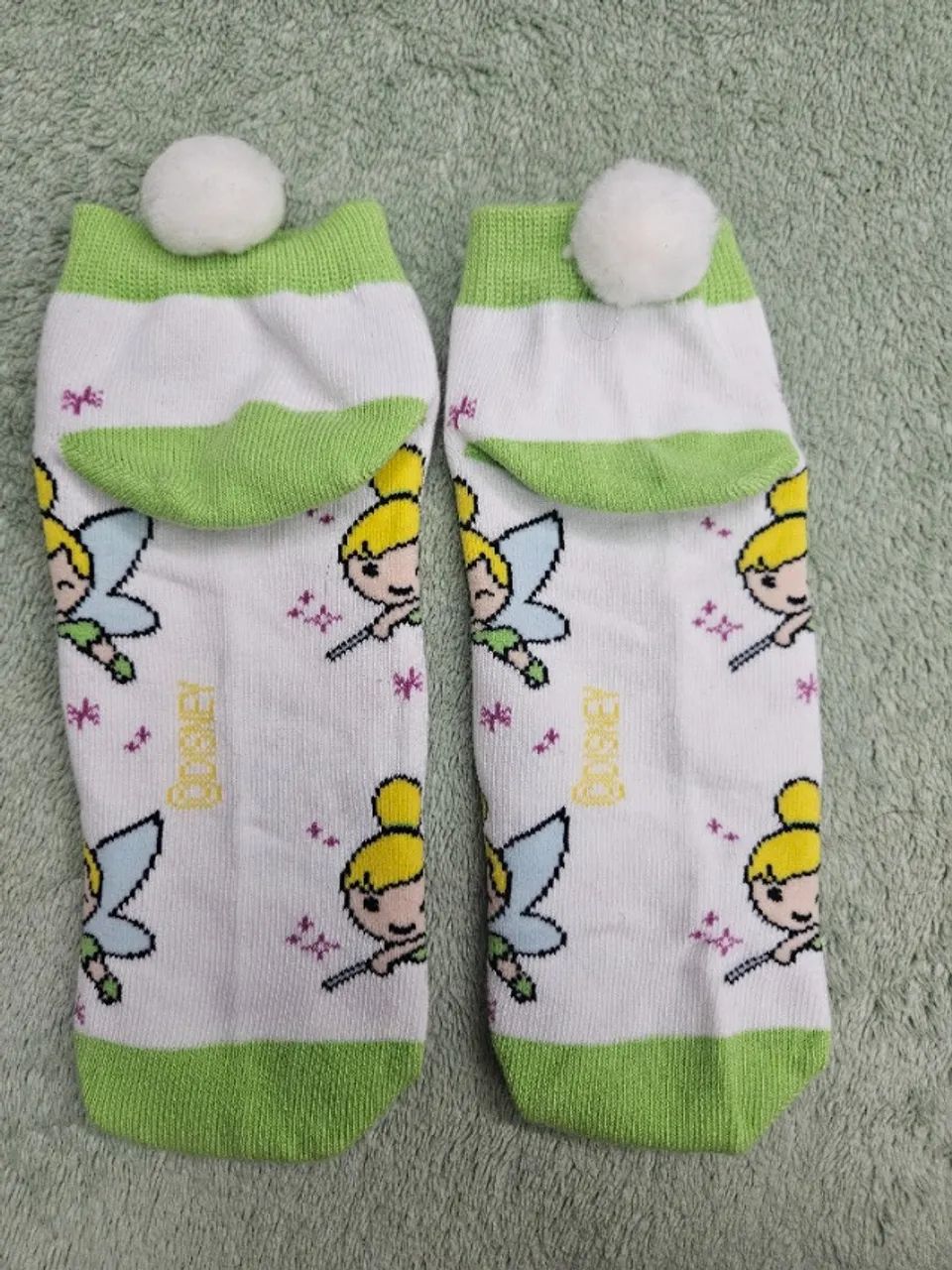 Meias Disney Original Tinkerbell tam 28 a3 - Foto 2