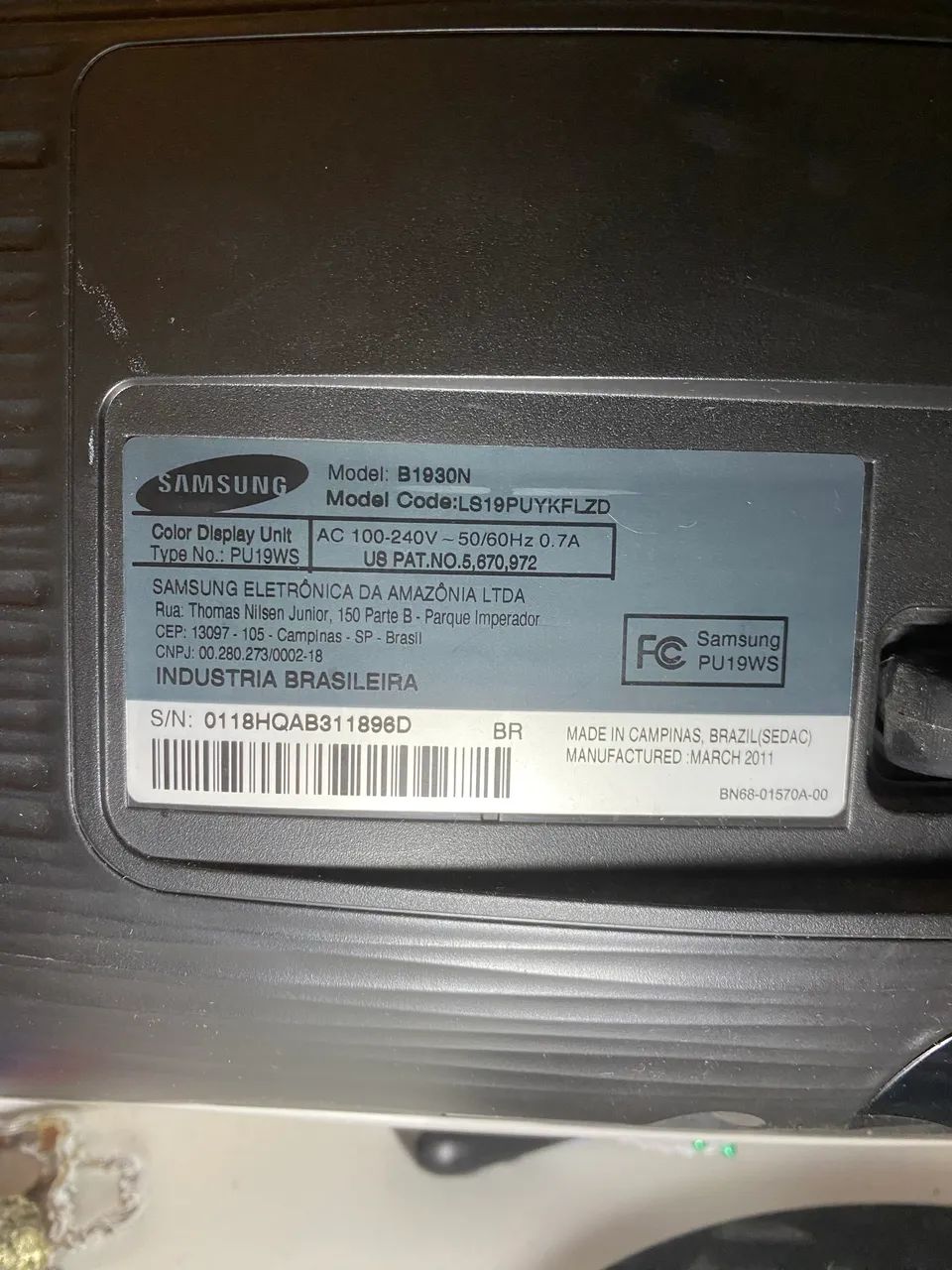 Monitor Samsung SyncMaster B1930N 18,5 - Foto 4