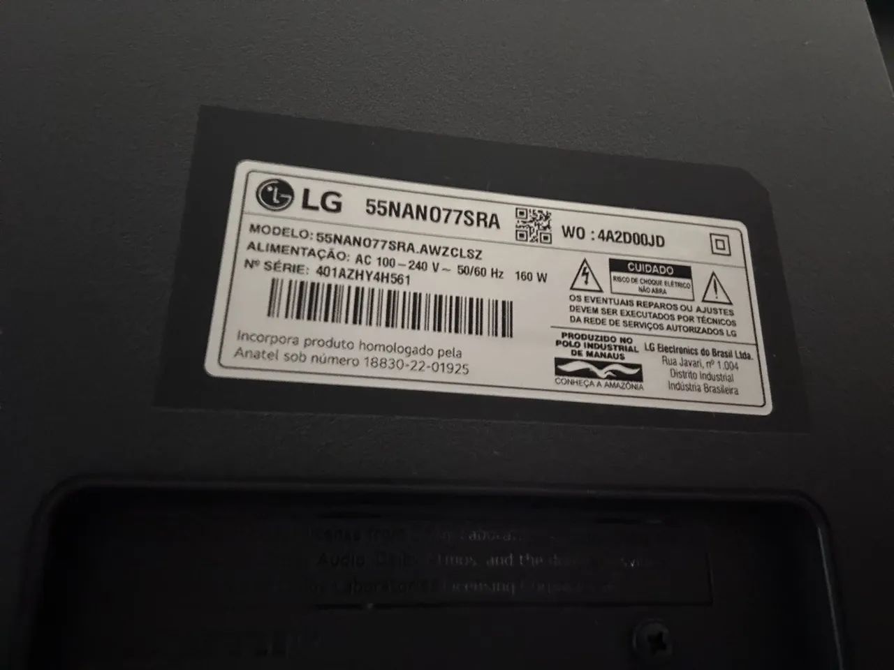 Smart TV LG 55 com caixa e nota fiscal - Leia ! - Foto 3