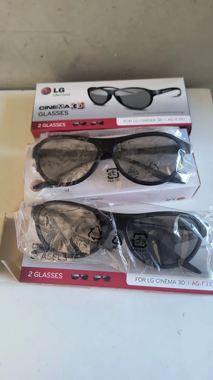 Óculos 3 D LG 3 caixas, cada uma com 2 óculos novos - Foto 2