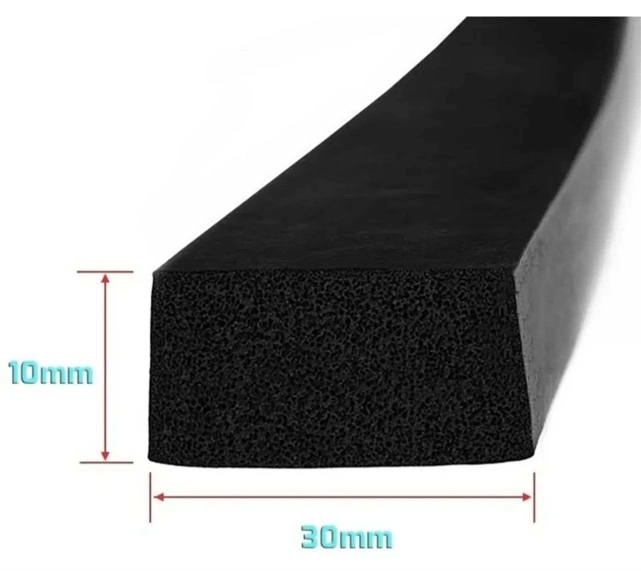 Borracha perfil esponjoso 10x30 - 15 metros - Foto 3