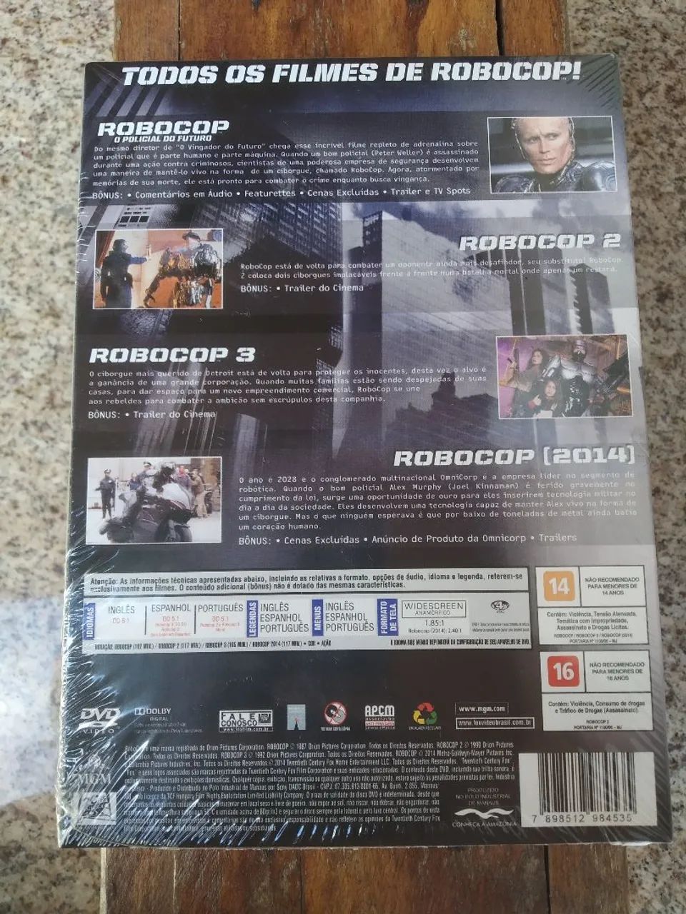Dvd Robocop 4 filmes LACRADO - Foto 2