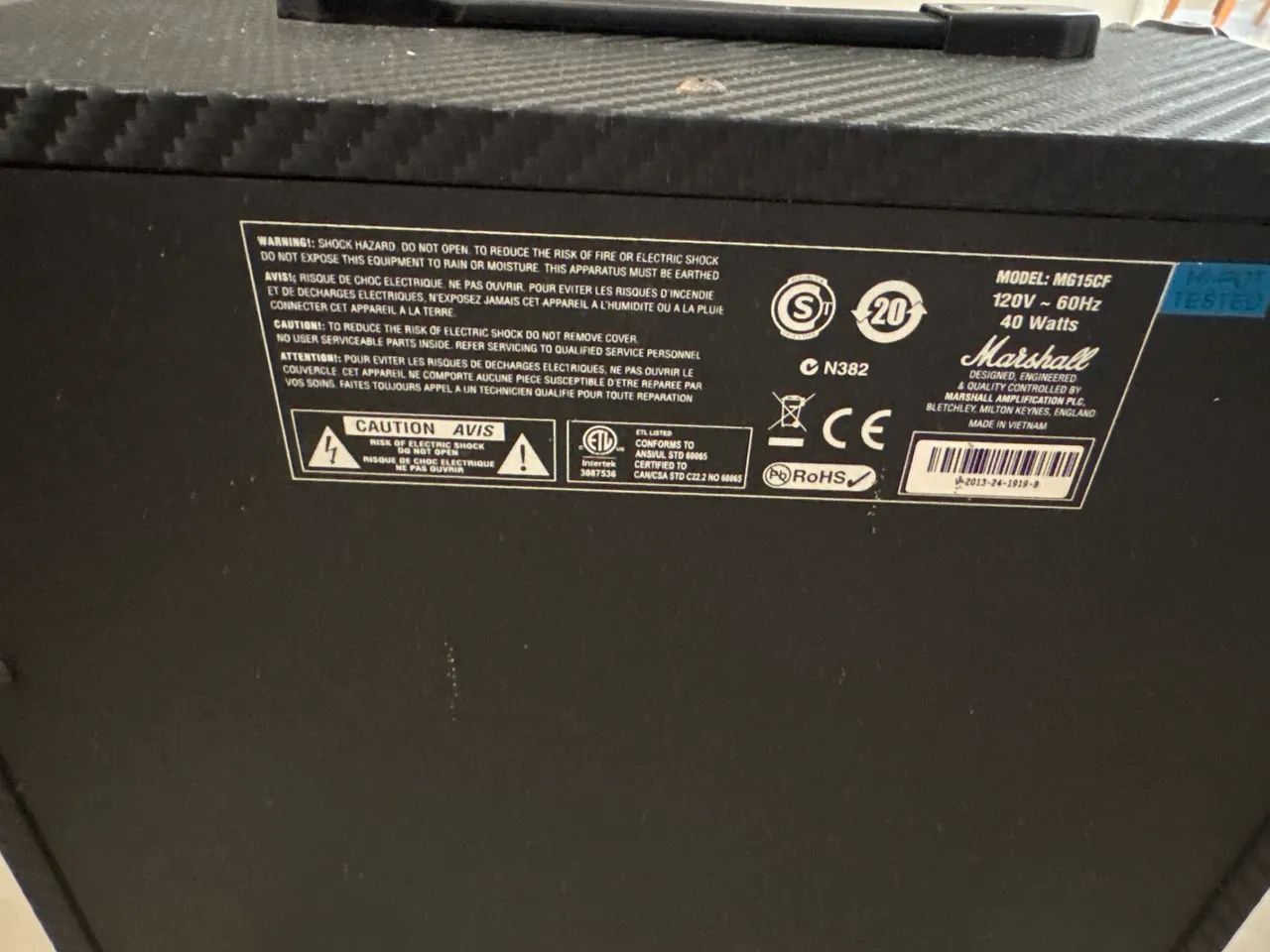 Caixa Amplificadora Marshall MG15CF 40w - Foto 3