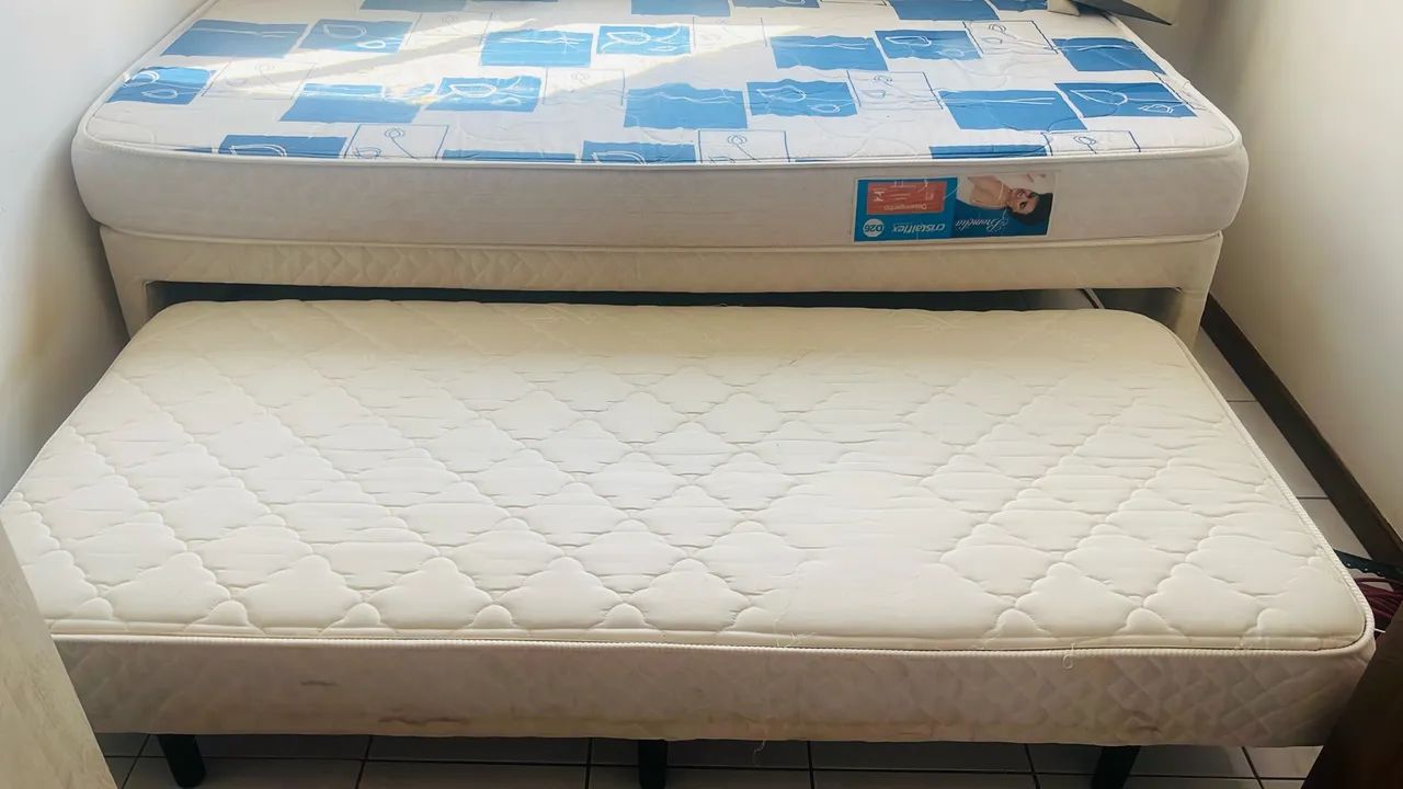 Cama Box de solteiro com cama auxiliar 