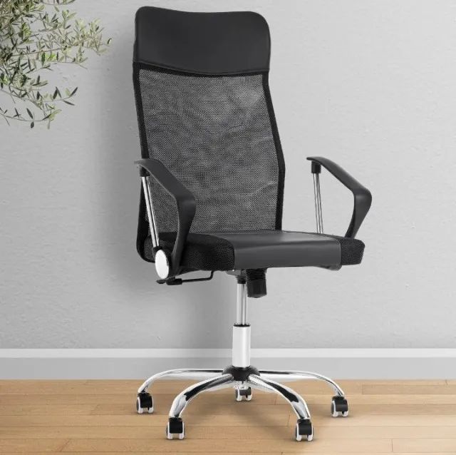 Cadeira de Escritório Ergonômica Preta - Foto 3