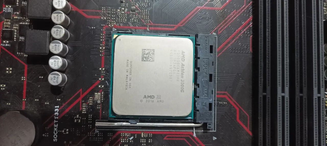 Placa mãe b450m + amd athlom 3000g