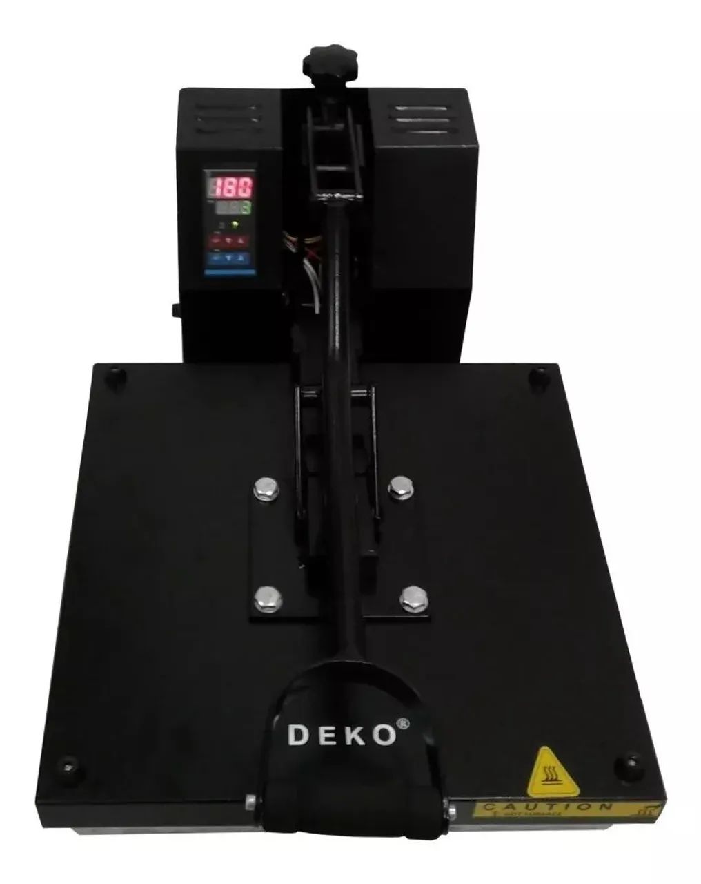 Máquina de estampar camisetas Flat Thermal Press 38x38 Preta - Foto 6