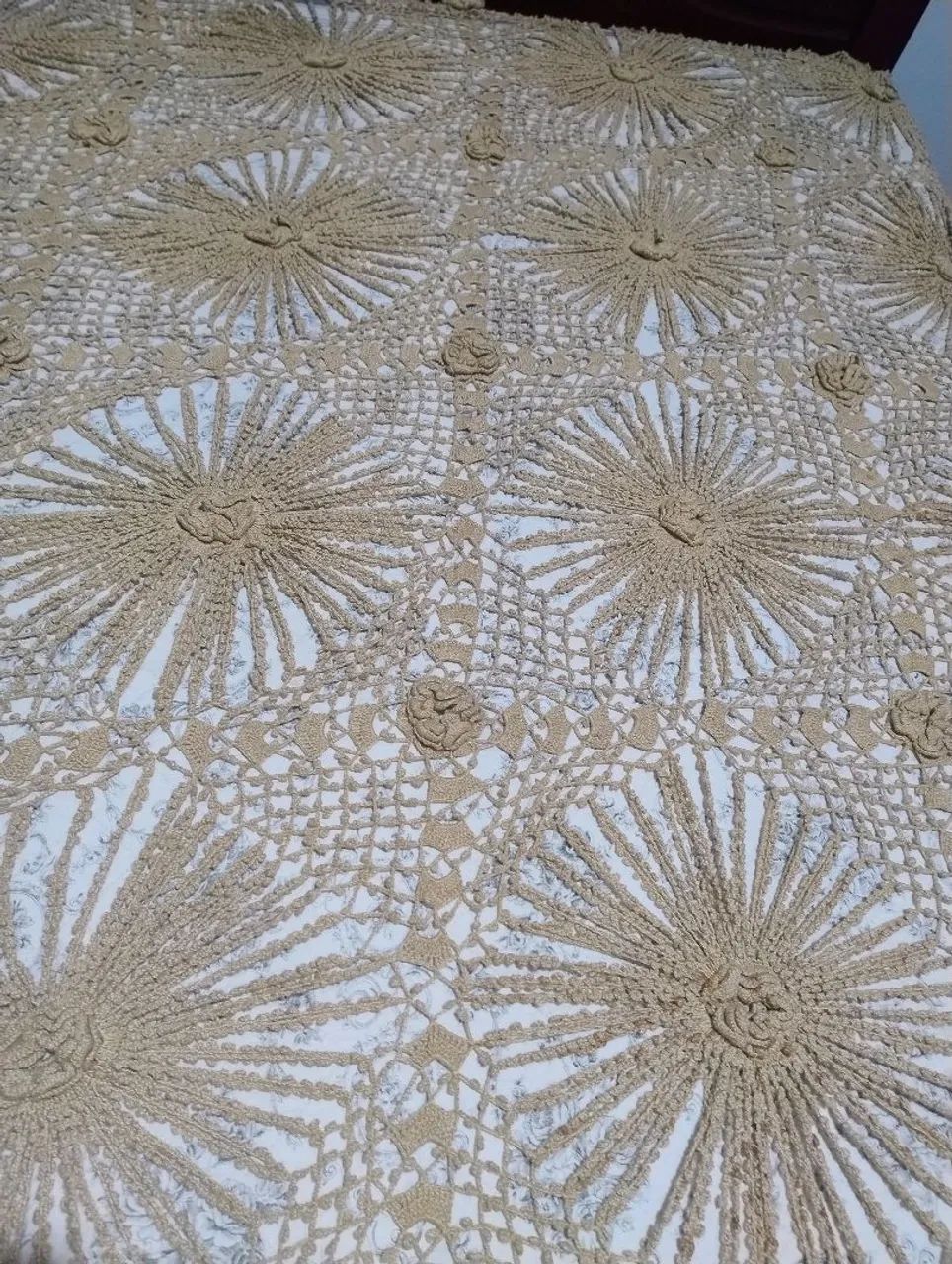 Colcha de crochê ponto Pipoca - Foto 2