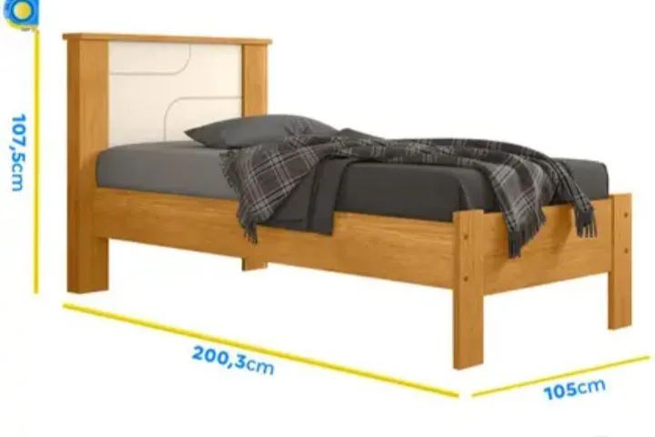 CAMA DE SOLTEIRO - Foto 2