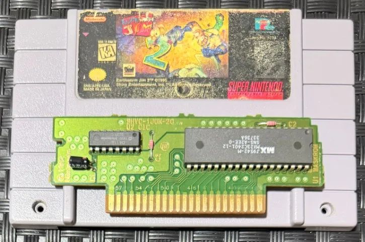 EarthWorm Jim 2 Original SNES Super Nintendo Playmates - Jogos de
