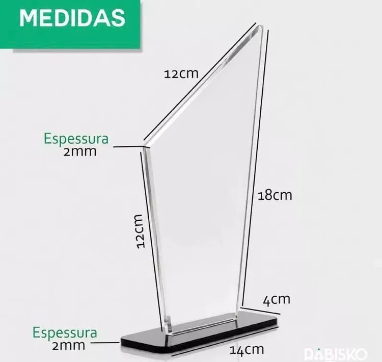 Troféu acrílico personalizado  - Foto 5
