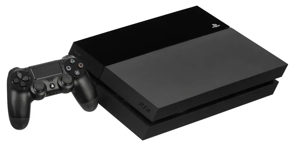 PS4 com um controle 