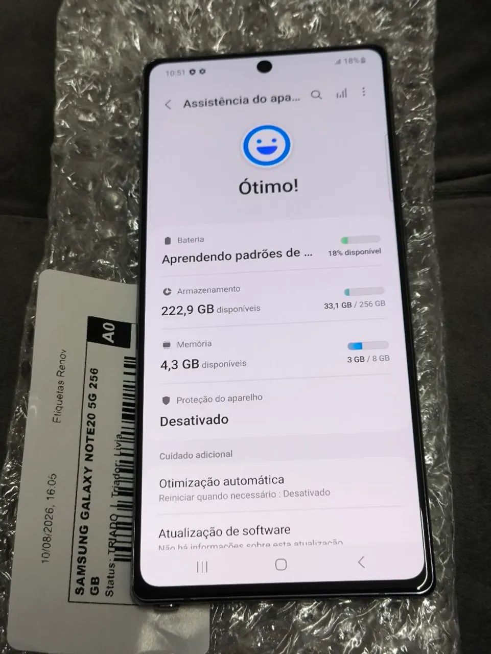Samsung note 20 5g 256gb estado de novo  - Foto 5