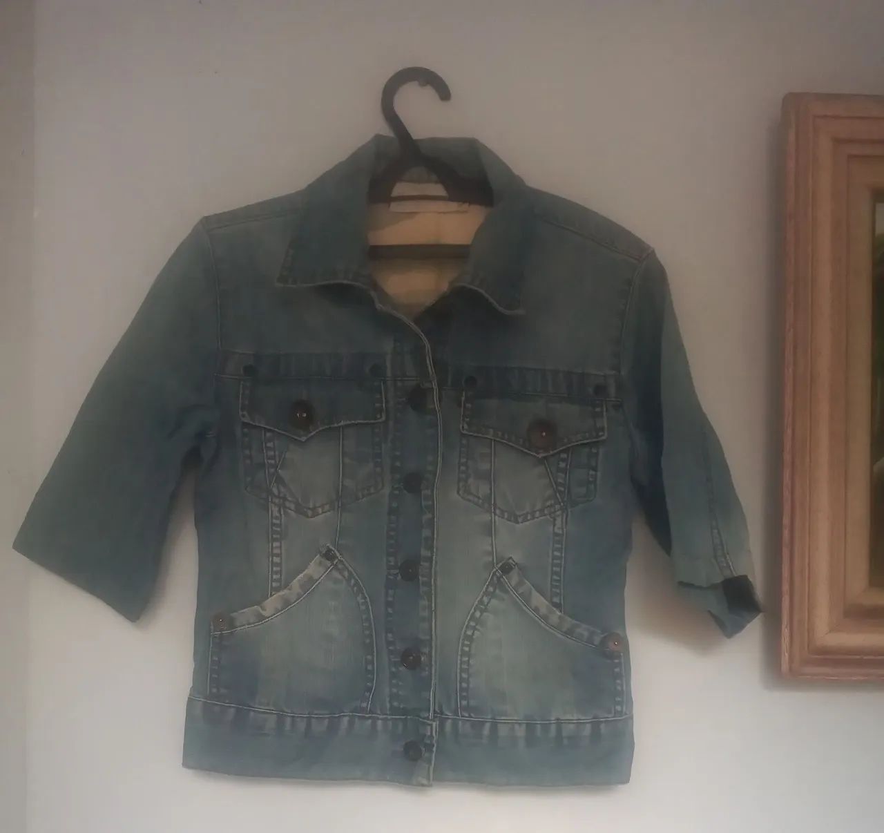 Jaqueta jeans feminina 