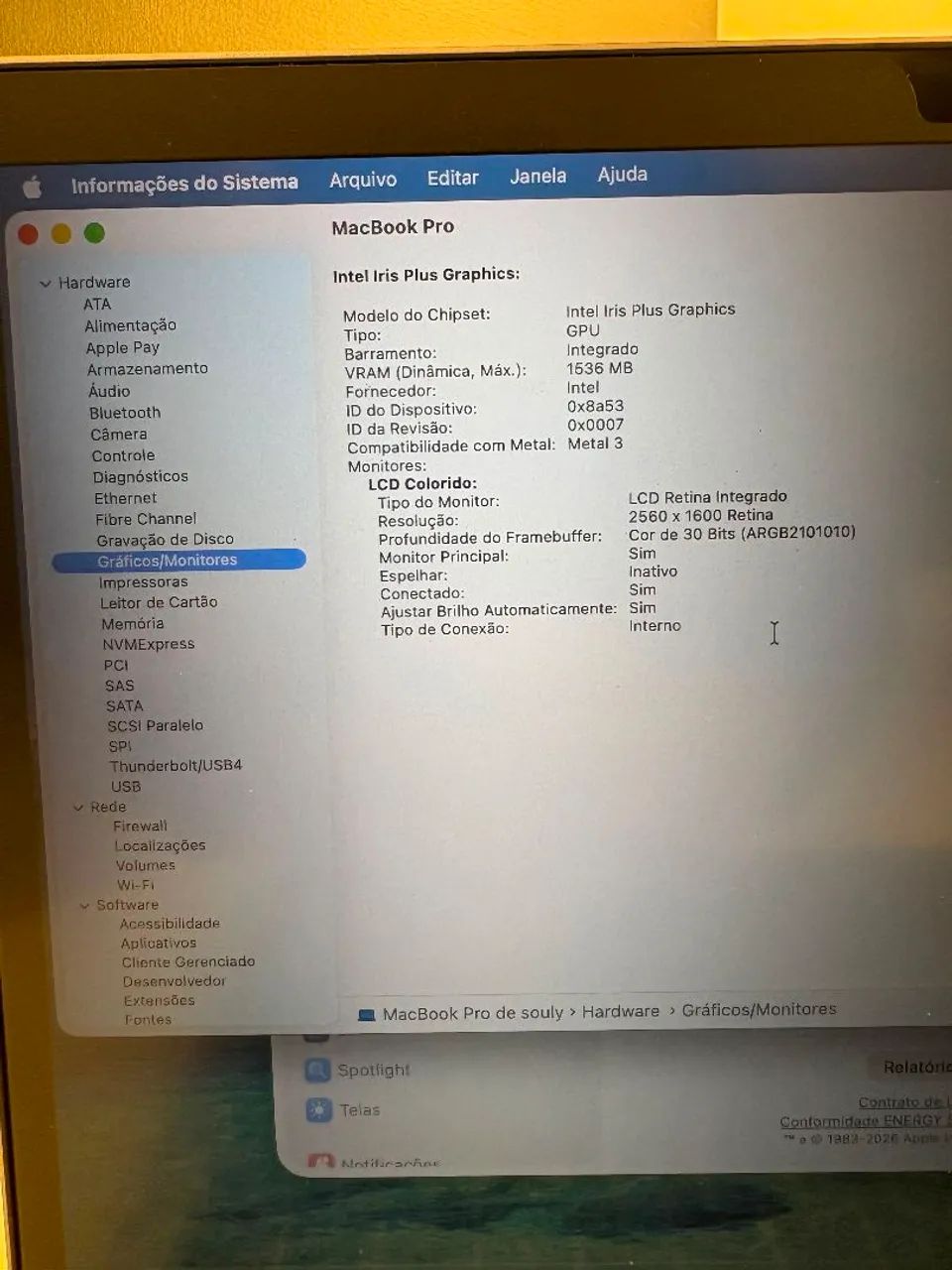Macbook Pro 2020 2TB 32gb Ram Com Garantia - Notebooks - Cidade